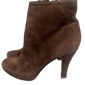 BP Brown Suede Ankle Booties